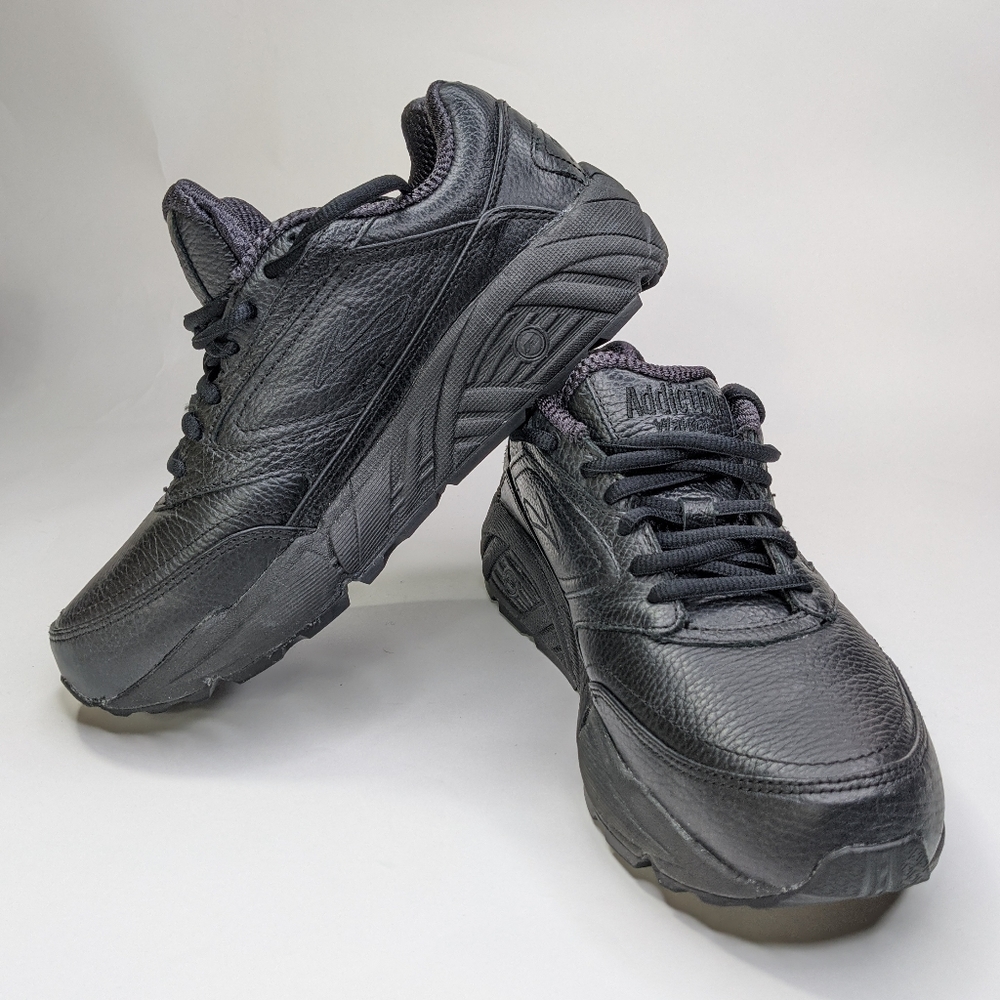 Brooks Addiction Walker Black Lace Up Shoes